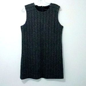 Cynthia Rowley Quilted grey sleeveless shift dress